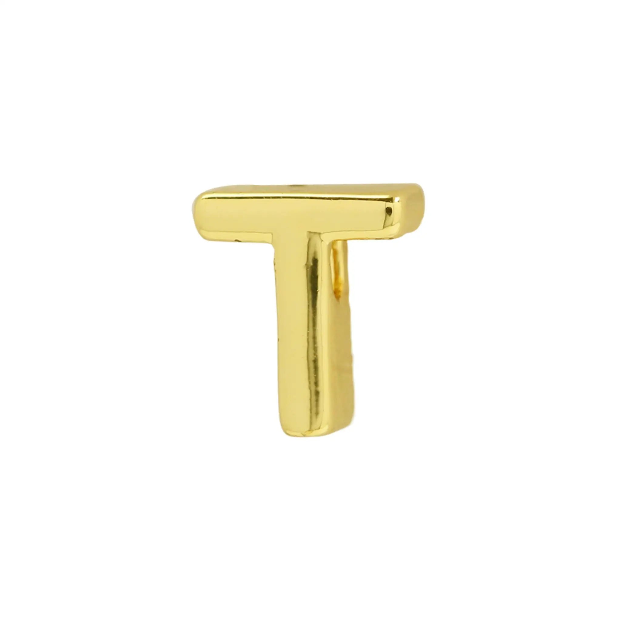 18K Gold Glossy 26 Diy English Name Necklace - T