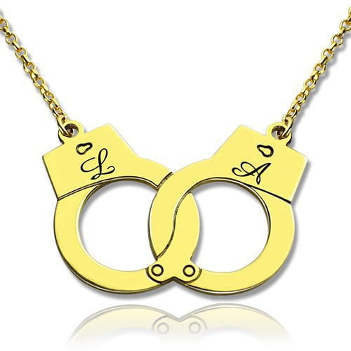 S925 Silver Handcuffs Personalized Name Necklace for Unique Jewelry