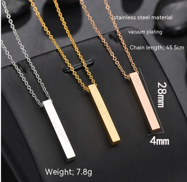 Personalized Gold Stainless Steel Necklace for Everyone