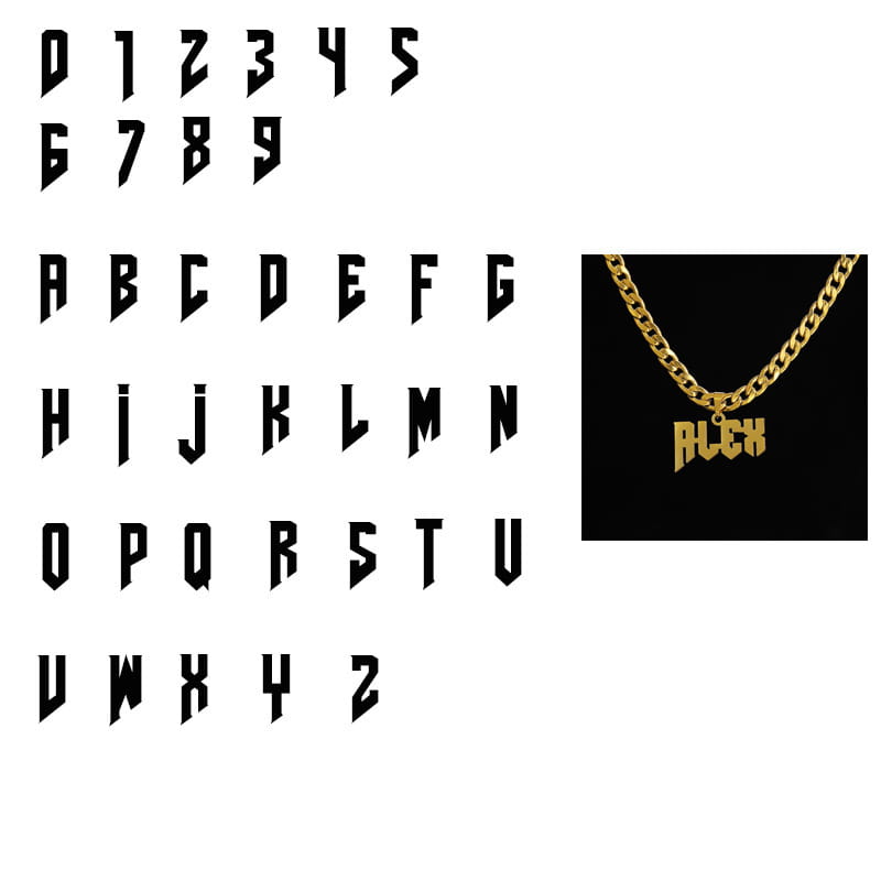 Customized Stainless Steel Name Pendant Necklace for Fashion Lovers