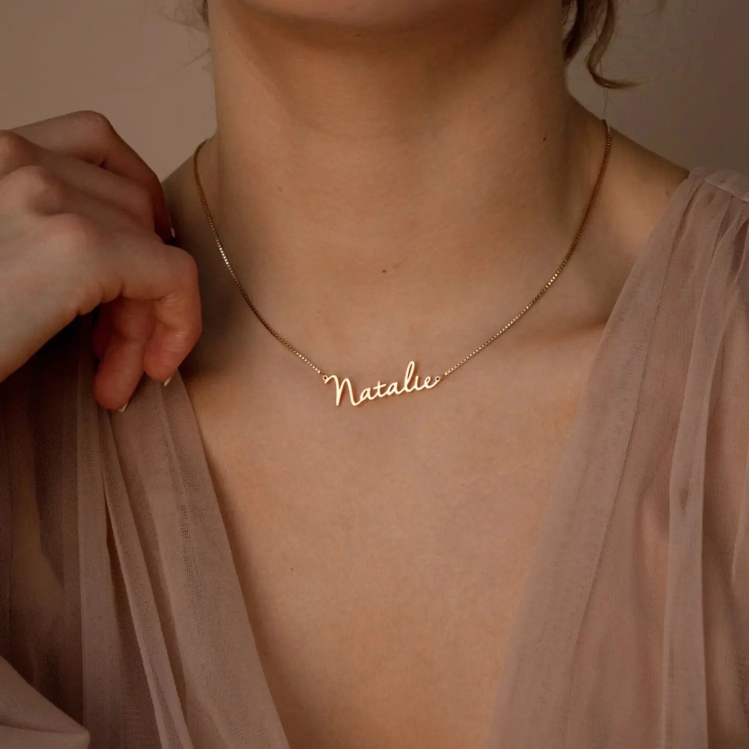 Custom Name Stainless Steel Necklace for Stylish Women