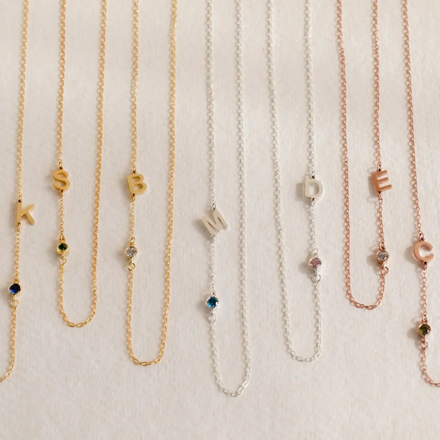 Personalisierte Namenskette aus Edelstahl in Gold oder Roségold