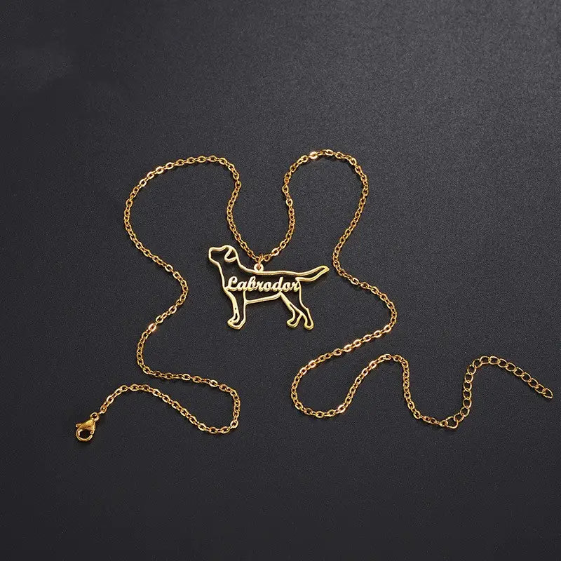 Personalized Stainless Steel Name Necklace in Rose Gold or Gold
