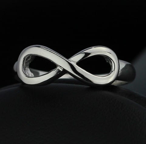 Personalized S925 Infinite Symbol Gold Jewelry Ring