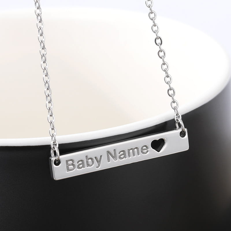 Korean Style Custom Stainless Steel Love Necklace