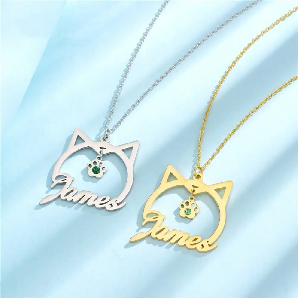 Premium Stainless Steel Custom Name Necklace – Silver Finish