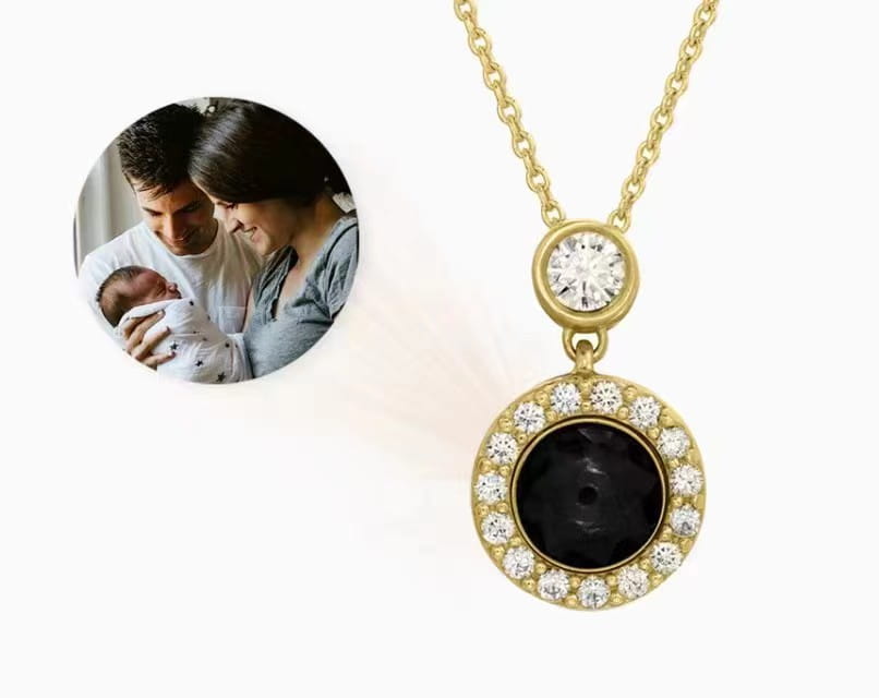 Customizable 100 Languages Projection Pendant with Round Chain