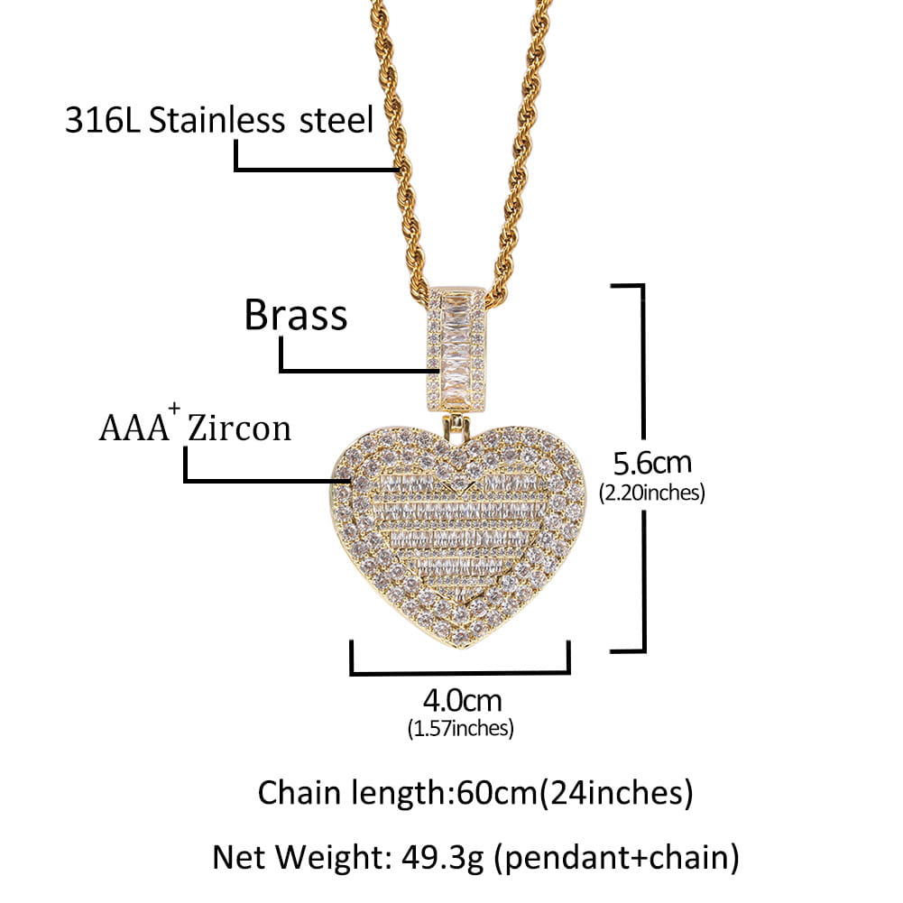 Personalisierte Silberne Halskette mit Pärchen-Anhänger und 24-Zoll-Drehkette