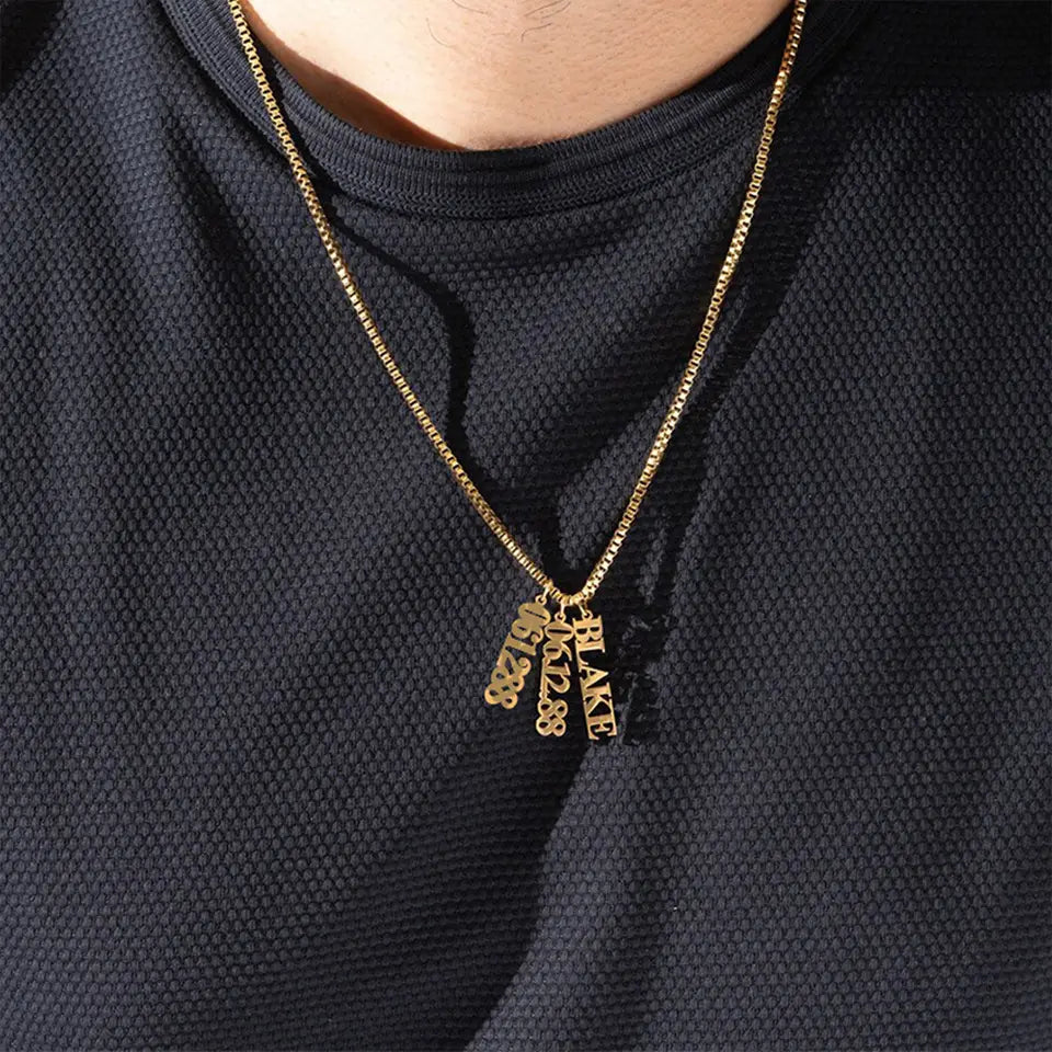 Personalized Stainless Steel English Name Jewelry Necklace