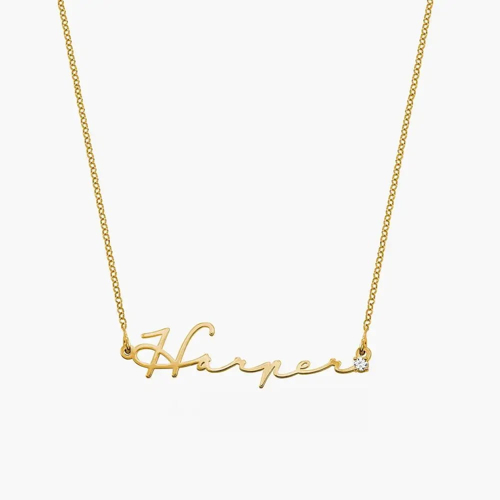 Rose Gold Stainless Steel Personalized Name Necklace for Jewelry Lovers