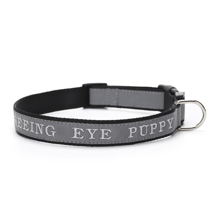 Personalized Reflective Dog Collar with Embroidered Name