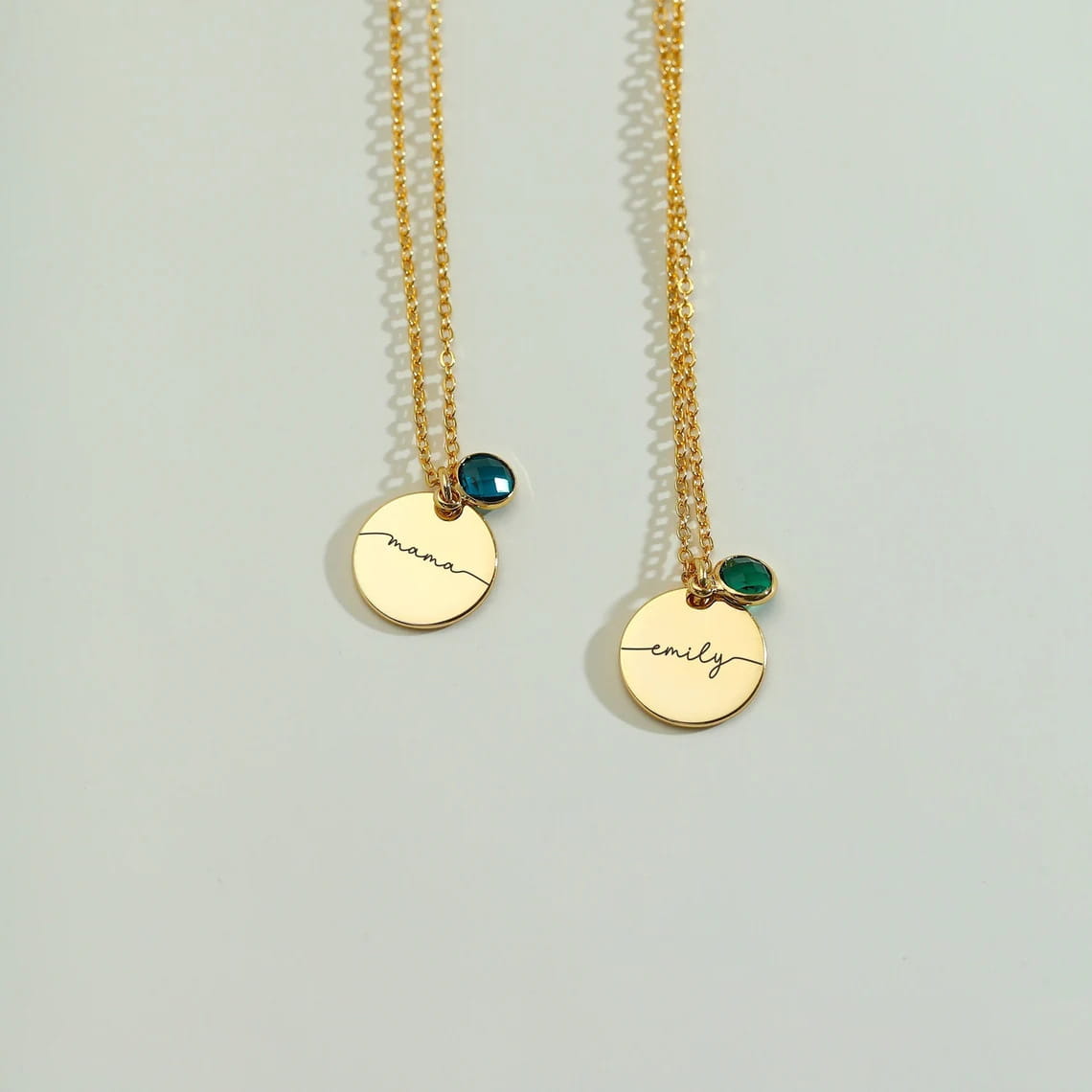 Personalized Laser Alphabet Pendant Necklace in Steel Rose Gold