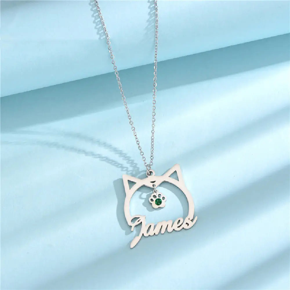 Premium Stainless Steel Custom Name Necklace – Silver Finish