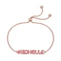 Personalized Gold Tie Dye Name Necklace Adjustable Jewelry