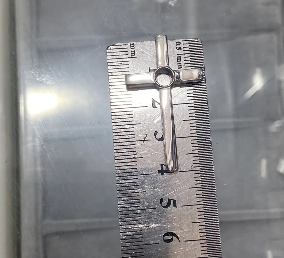 Sterling Silber Paar Kreuz Halskette für weibliche und männliche Modelle