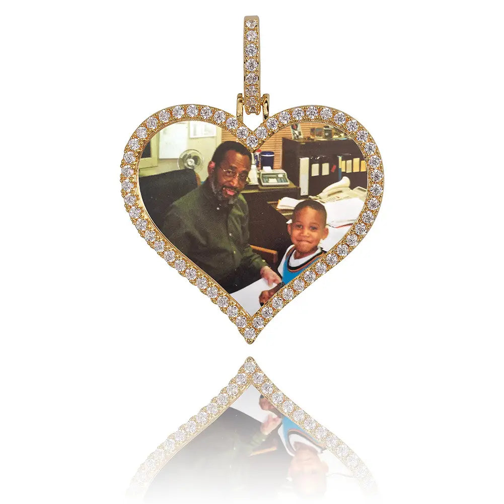 Personalisierter Foto-Anhänger aus massivem Schmuck für einzigartigen Stil und Geschenke