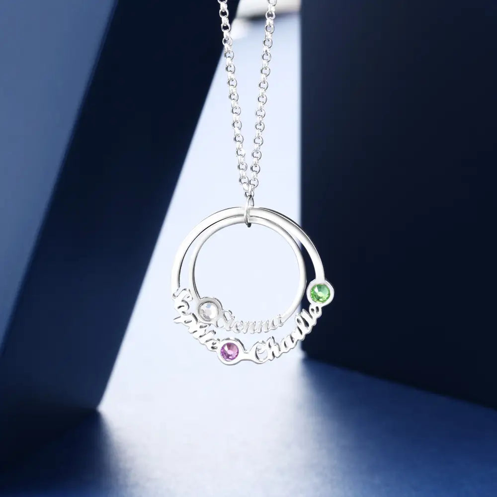 Personalisierter Namensanhänger aus Silber für Unisex-Schmuck
