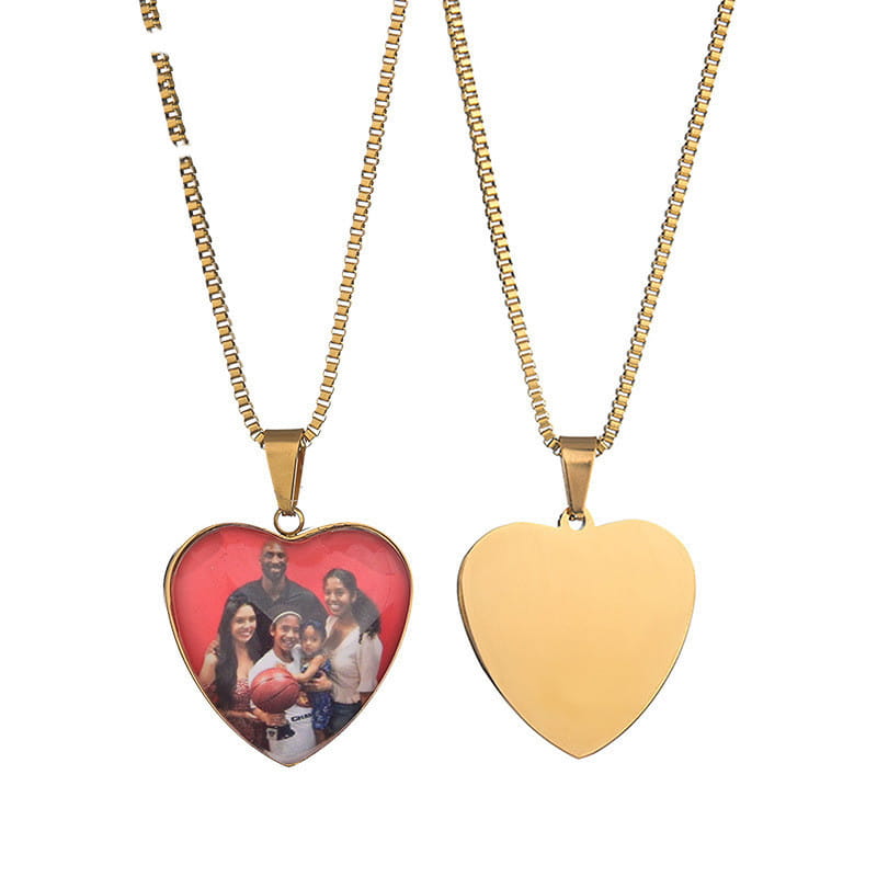 DIY Stainless Steel Love Photo Necklace for Stylish Jewelry Lovers