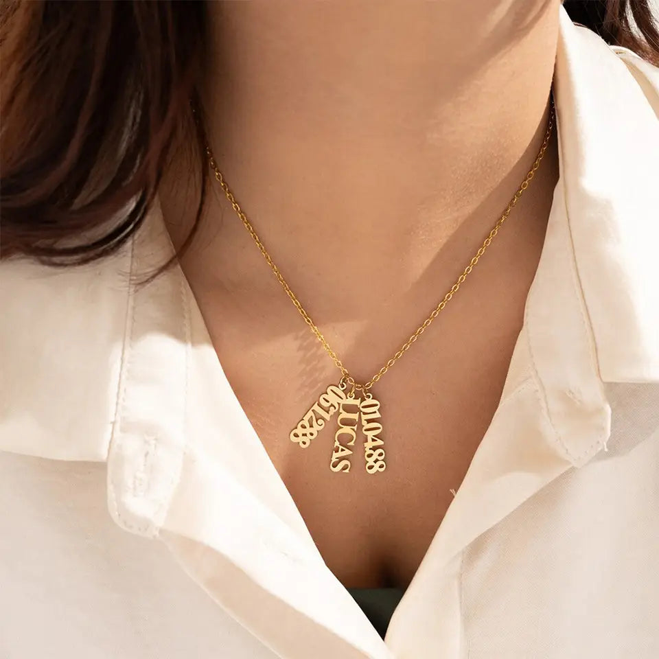 Personalized Stainless Steel English Name Jewelry Necklace