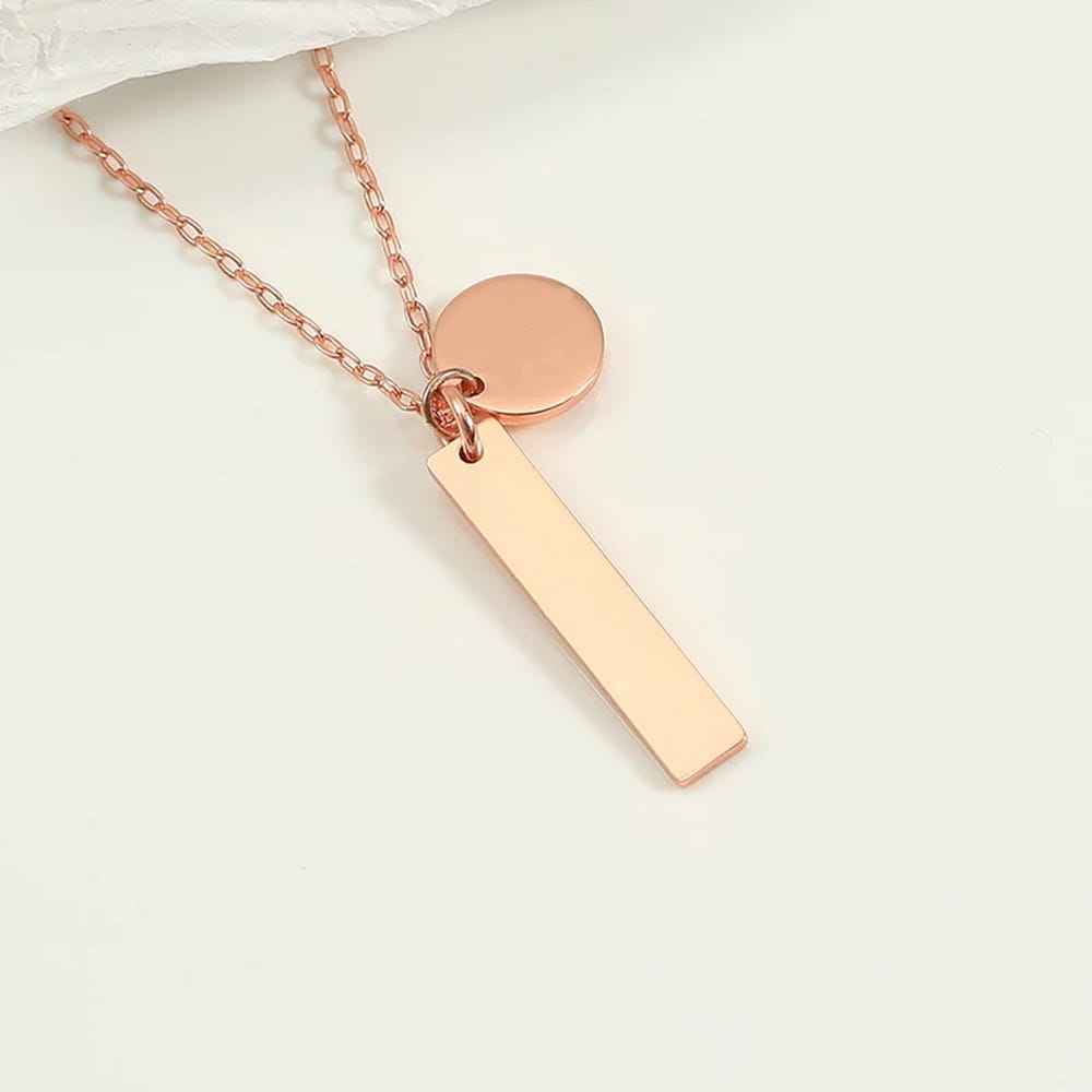 Personalized Stainless Steel Circular Necklace for Unique Jewelry