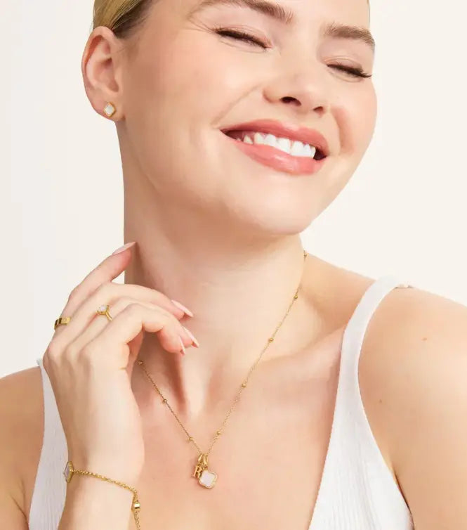 Personalized Gold Stainless Steel Shell Necklace Jewelry