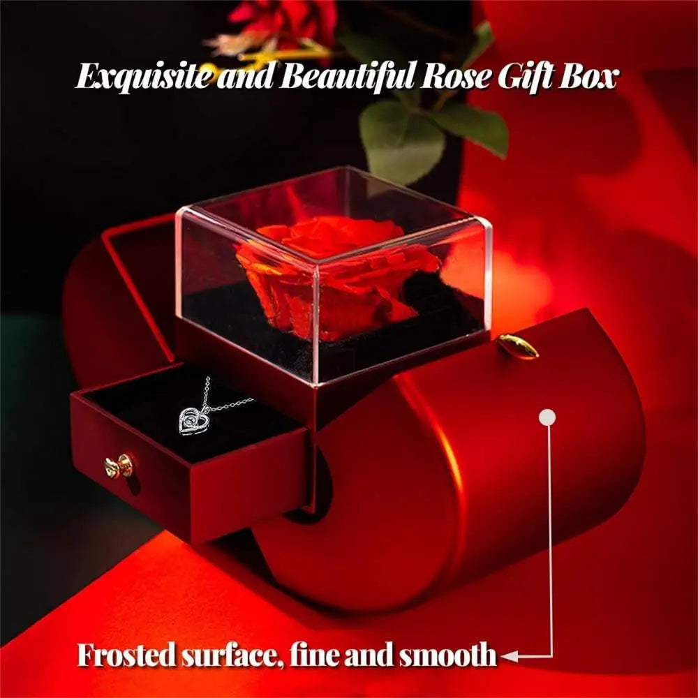 Ewige Rose Schmuckschatulle für sie, das perfekte Geschenk ewiger Liebe