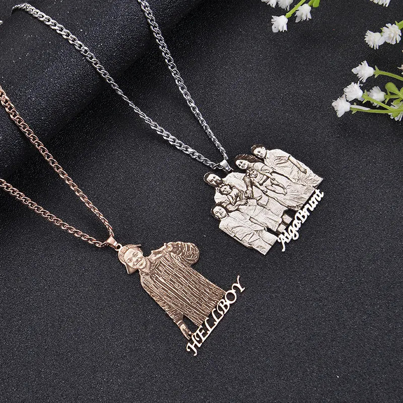 Individuelle Fotoalbum-Halskette aus Edelstahl für einzigartigen Schmuck