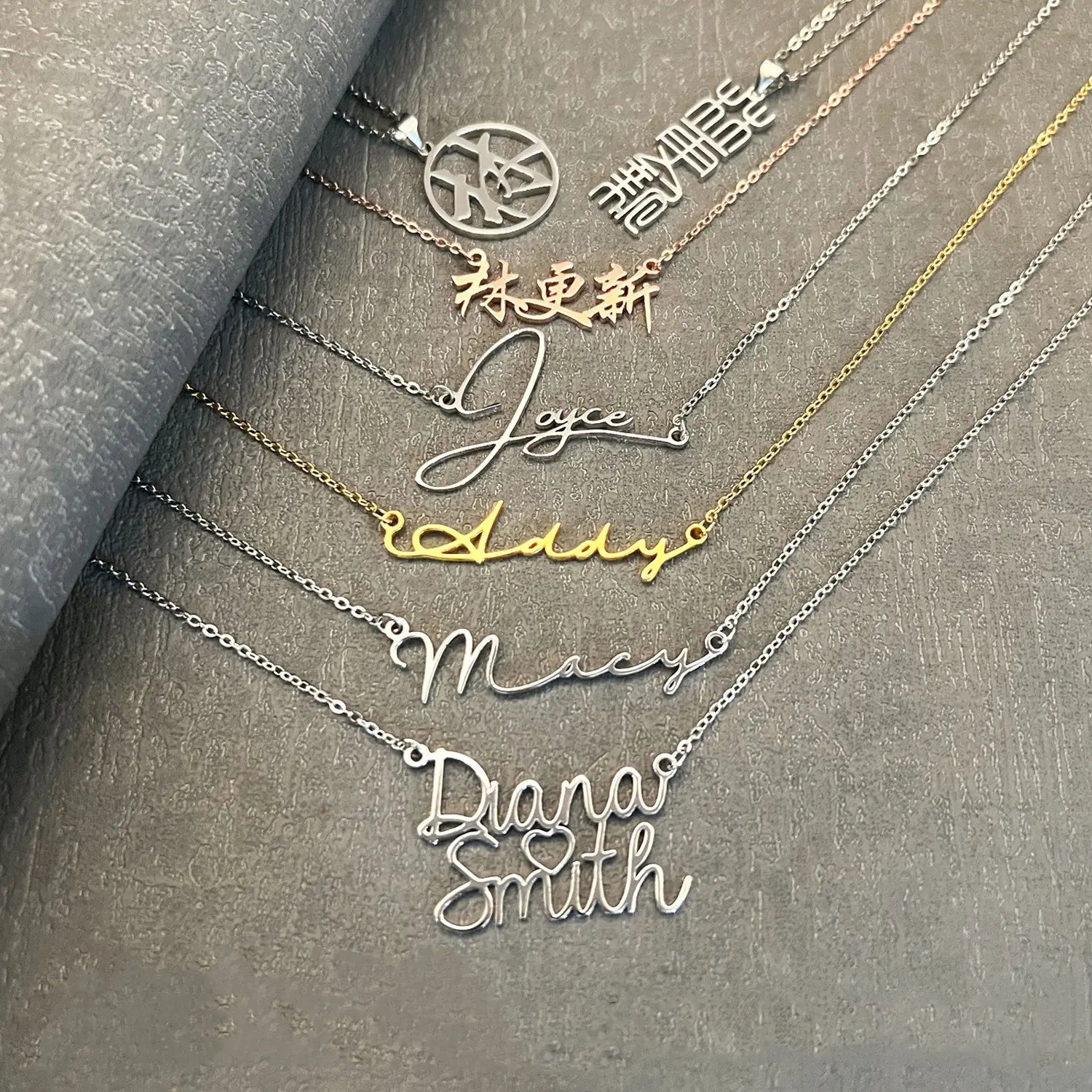 S925 Sterling Silber Custom Name Brief Halskette Schmuck