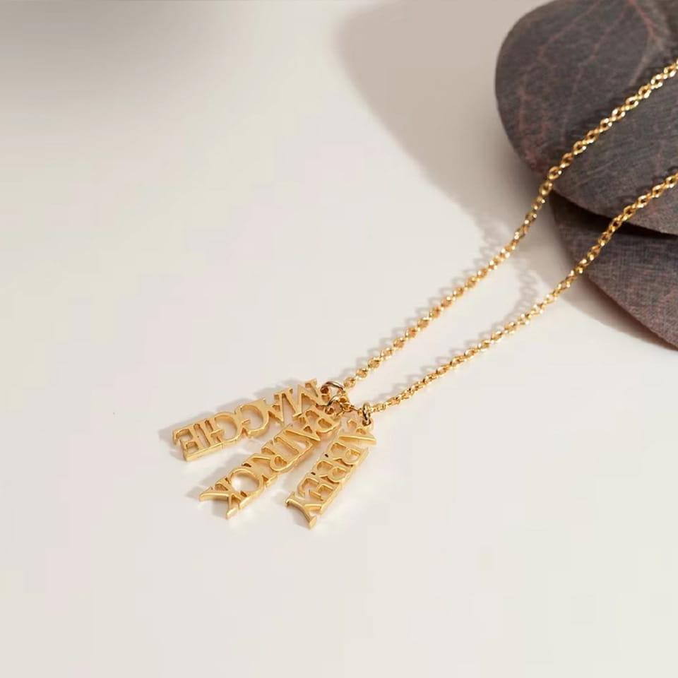 Personalized Stainless Steel English Name Jewelry Necklace