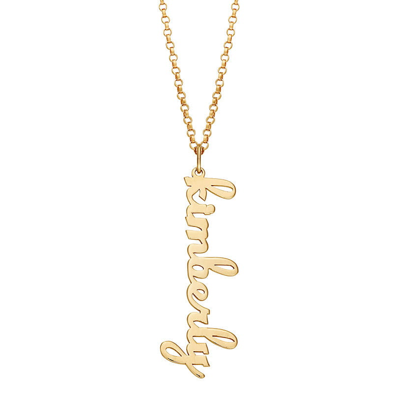 Personalized Silver Name Necklace in Gold and Silver Styles