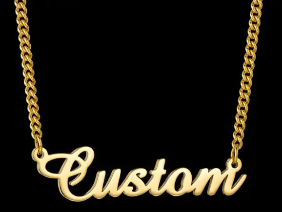 Custom Gold Name Necklace for a Stylish Touch