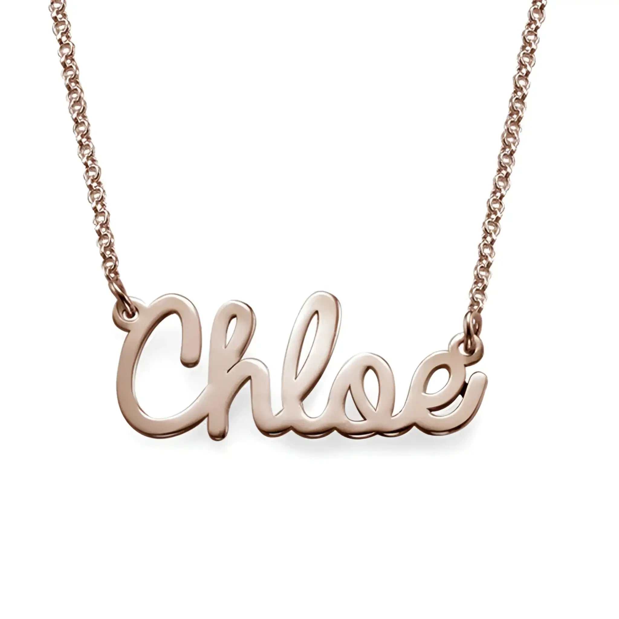 925 Sterling Silver Private Custom Necklace Letter Name Girl Customized Lettering Valentine’S Day Birthday Gift - Gold