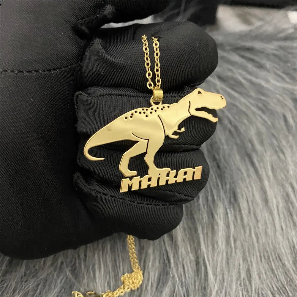 Creative Stainless Steel Cartoon Character Necklace for Women