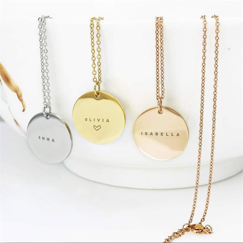 Personalized Gold Stainless Steel Clavicle Chain for Women