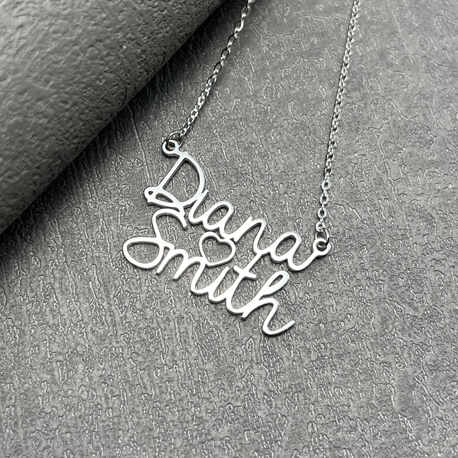 S925 Sterling Silber Custom Name Brief Halskette Schmuck