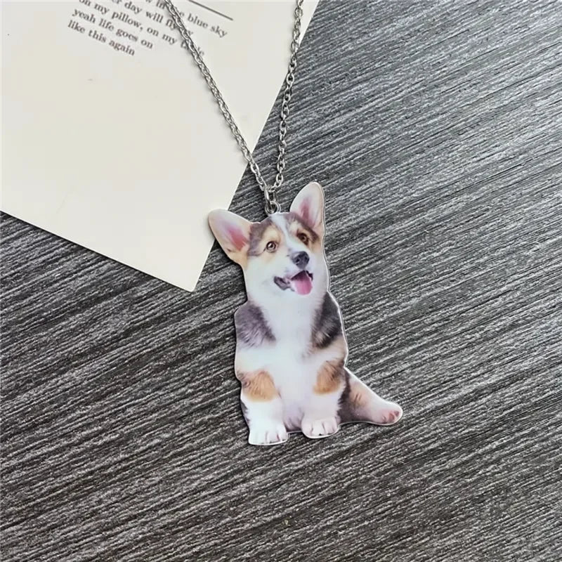 Custom Personalized Pendant with Your Pets Photo Necklace 304Stainless Steel Animal Dog and Cat Pendant Women Men  Gift