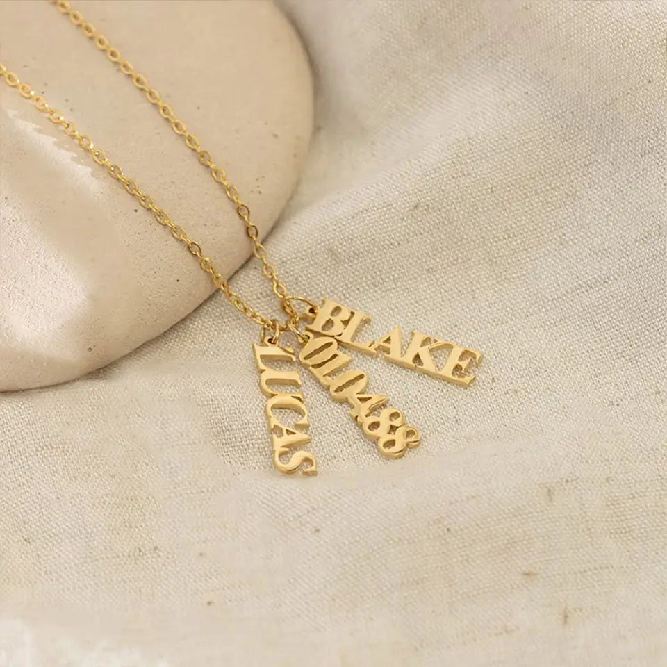 Personalized Stainless Steel English Name Jewelry Necklace