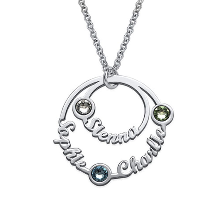 Personalisierter Namensanhänger aus Silber für Unisex-Schmuck