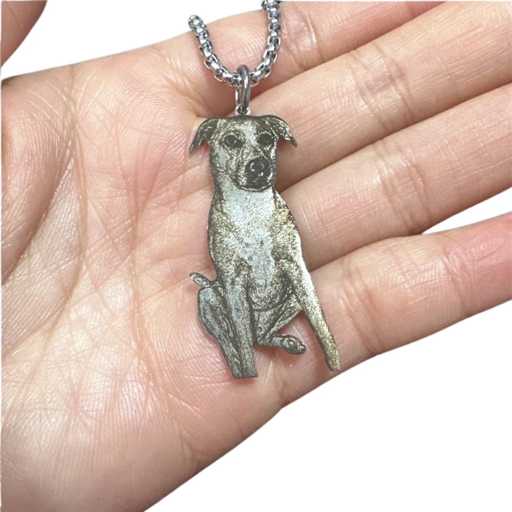 Personalized Pet Picture Necklace Custom Portrait Your Dog Pets Photo Necklace Cat Jewelry Pet Memorial Jewelry Dog Lover Gift