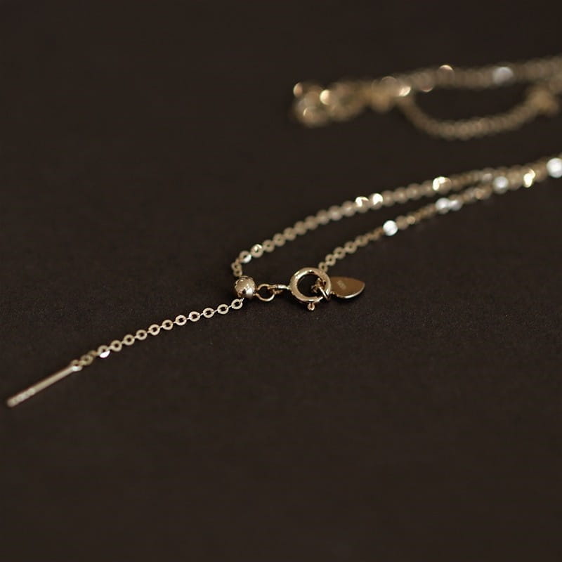 Wenlian Single English Letter Necklace in S925 Sterling Silver