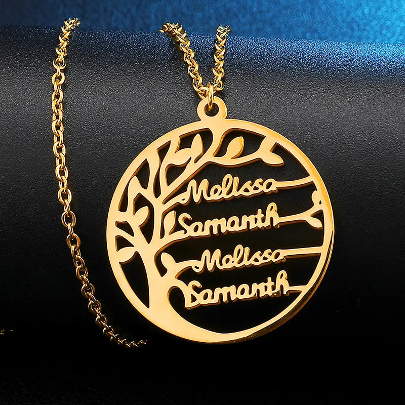 Rose Gold Stainless Steel Name Necklace for Stylish Jewelry Lovers