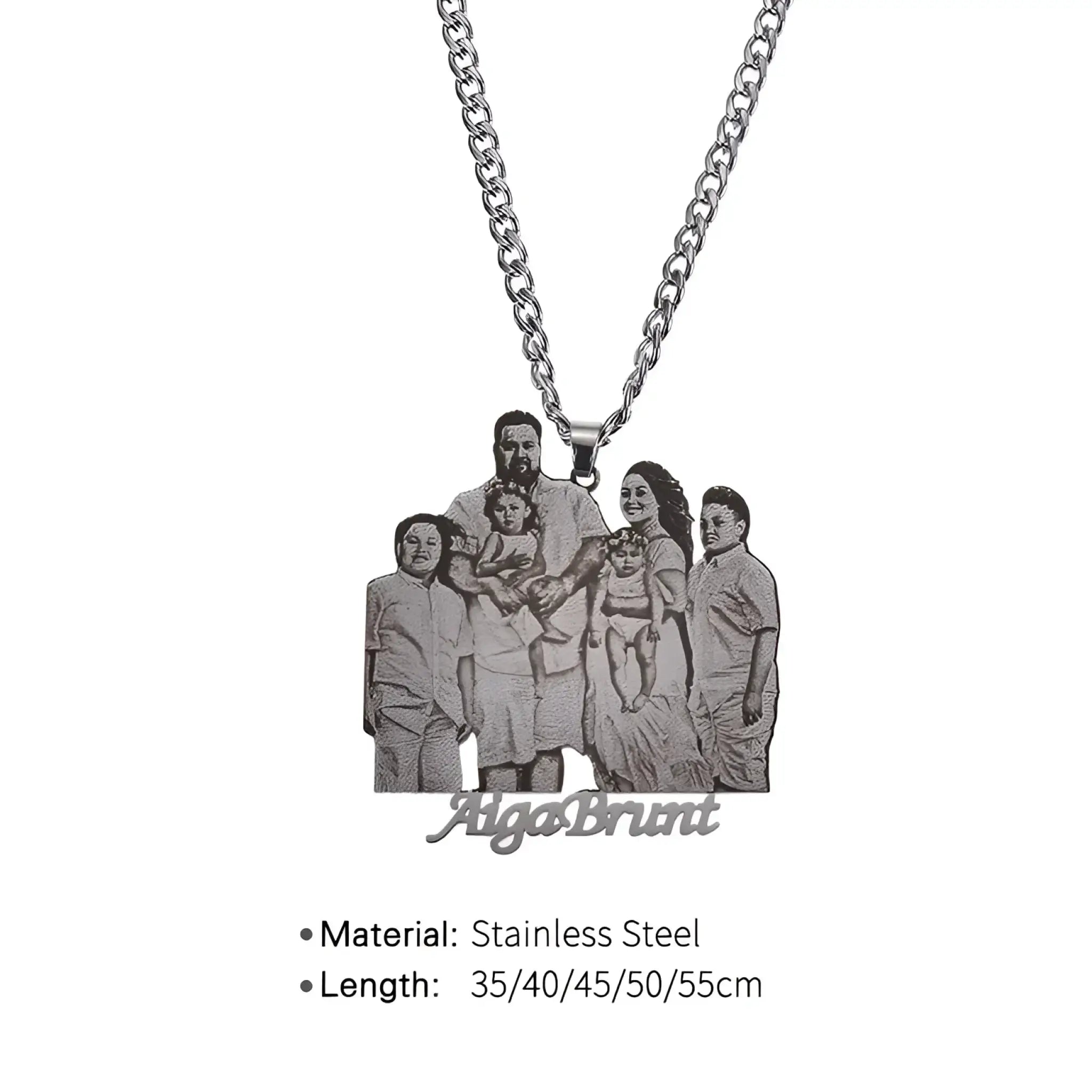 Album Photo DIY Stainless Steel Necklace - 7