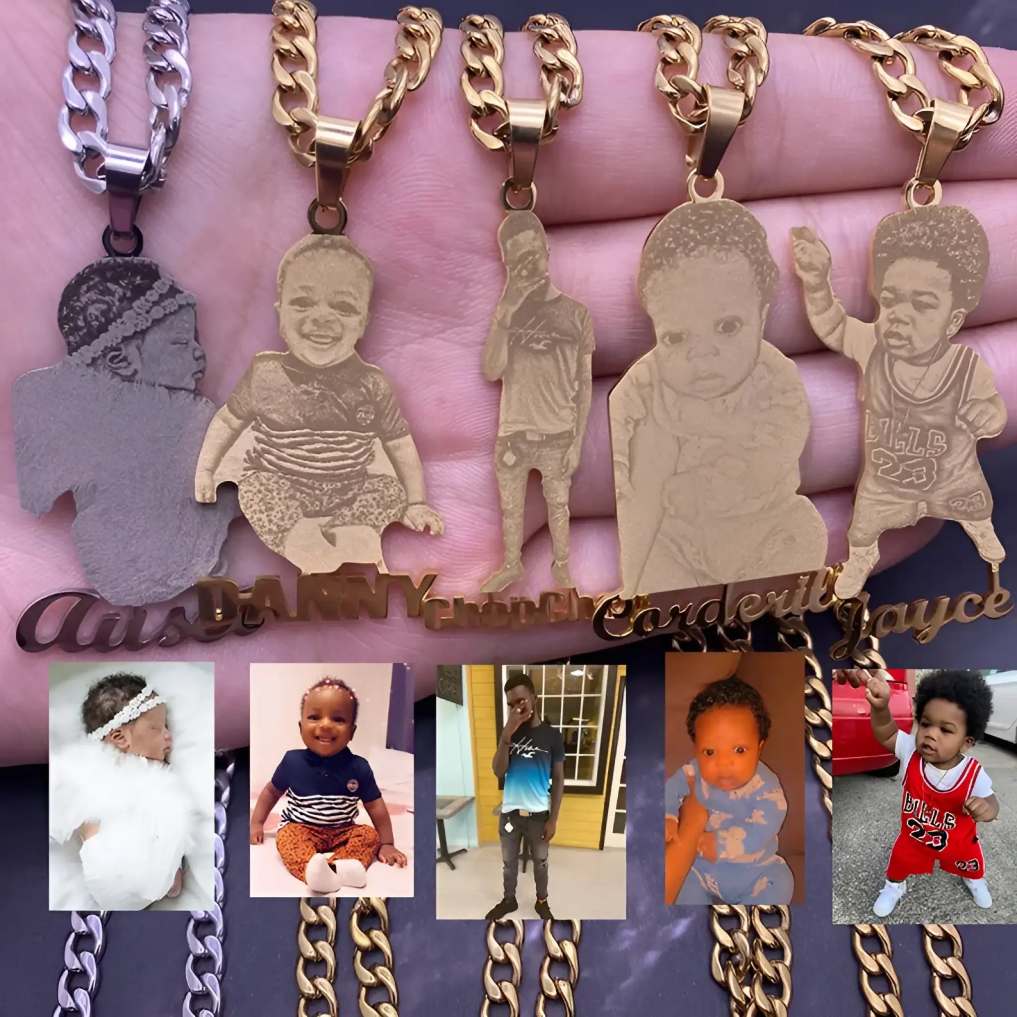 Album Photo DIY Stainless Steel Necklace - 7