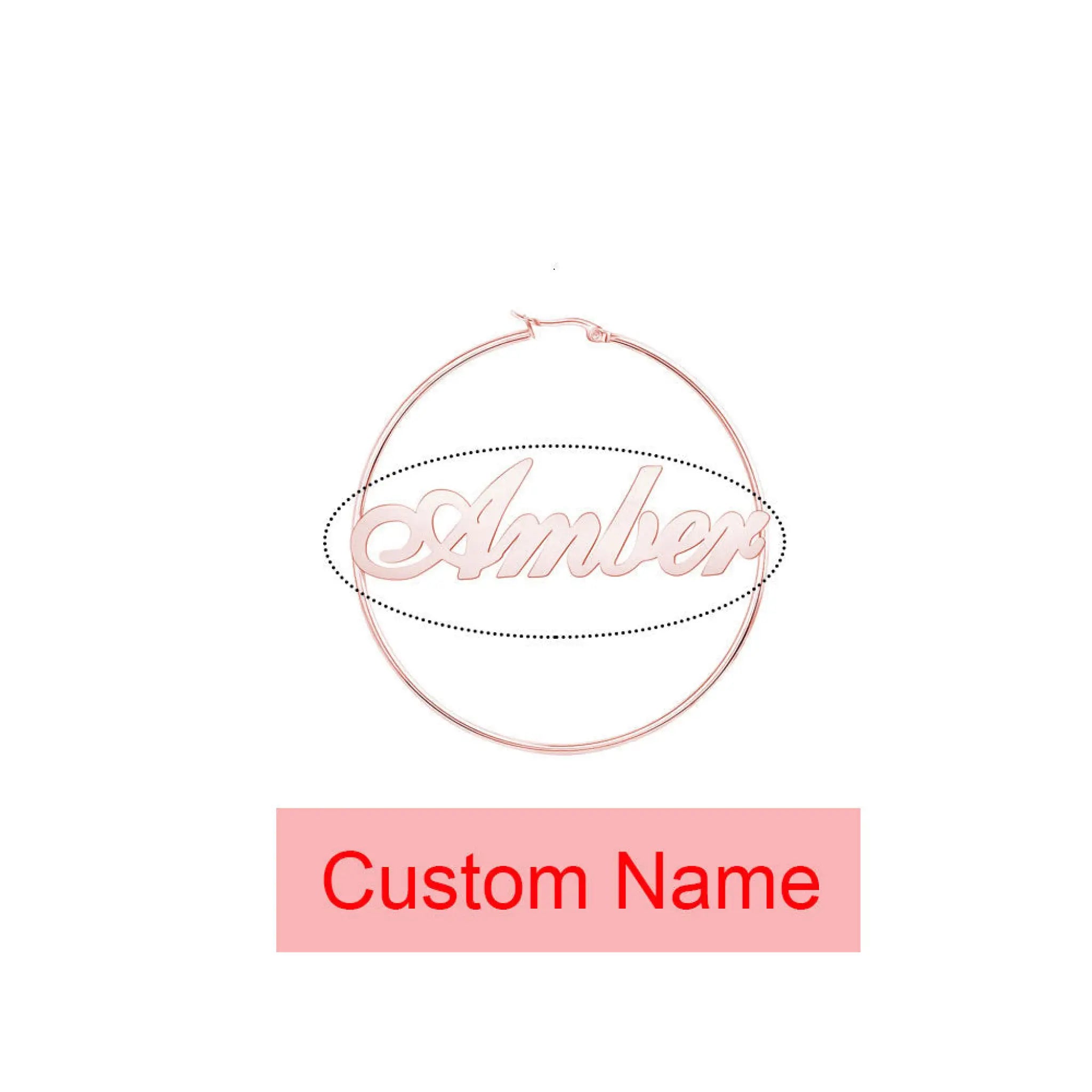 Exaggerated name earrings - 7