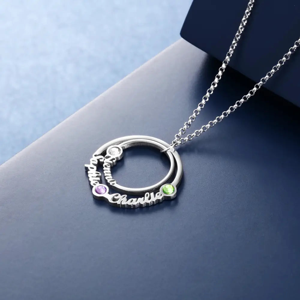 Personalisierter Namensanhänger aus Silber für Unisex-Schmuck