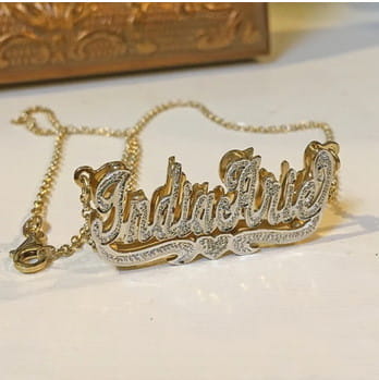 Simple Copper Name Pendant for Personal Touch