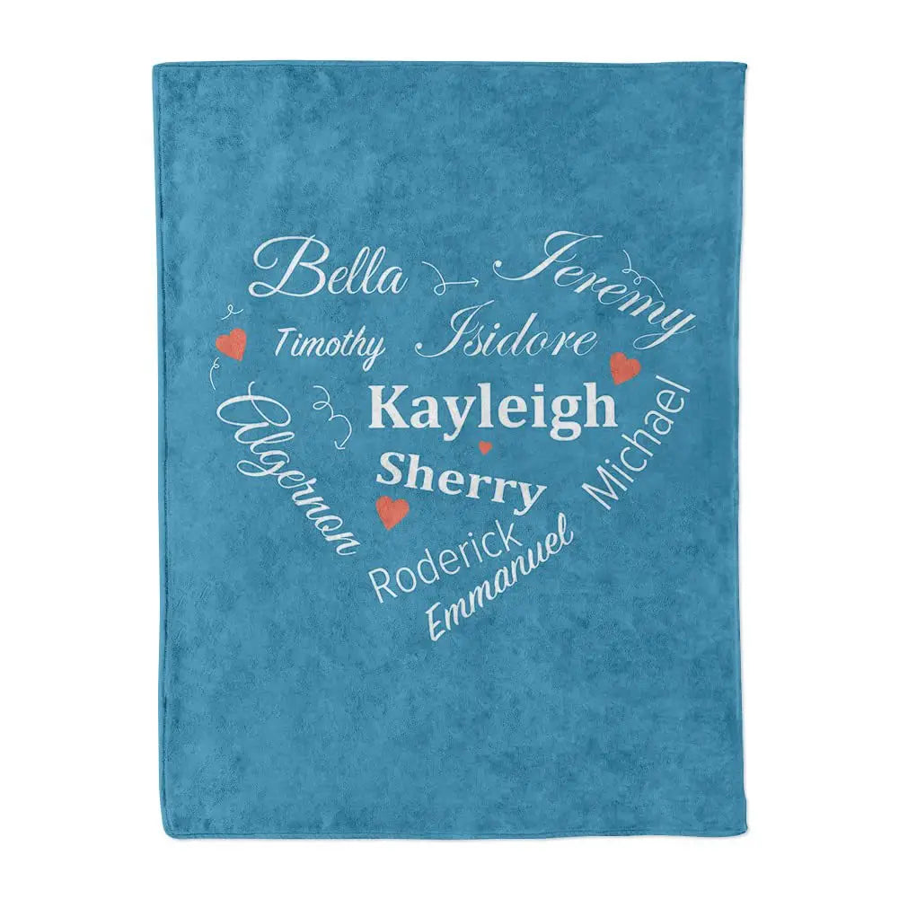 Blue Personalized Blanket showcasing vibrant pink, purple, and fuchsia for infants.