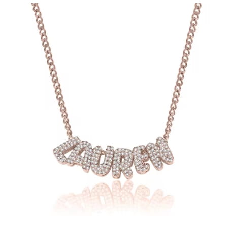 3D Bubble Letter Necklace for Stylish Jewelry Lovers