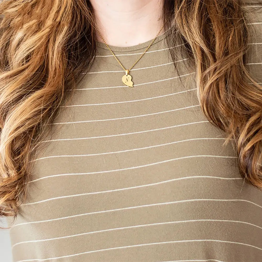 Personalized Stainless Steel Heart Necklace for Your Loved