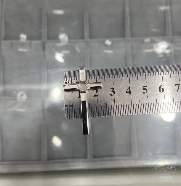 Sterling Silber Paar Kreuz Halskette für weibliche und männliche Modelle